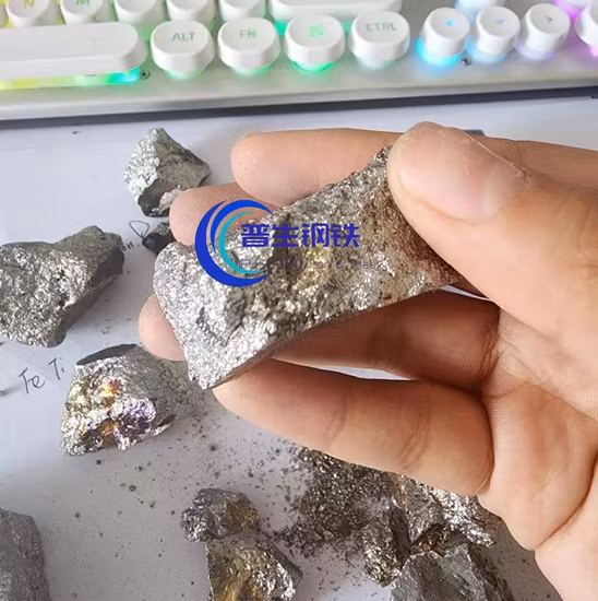 Feti Alloy Ferrotitanium 70 Metal Protuberância / Pó Ferro Ferro Titânio com preço de fábrica