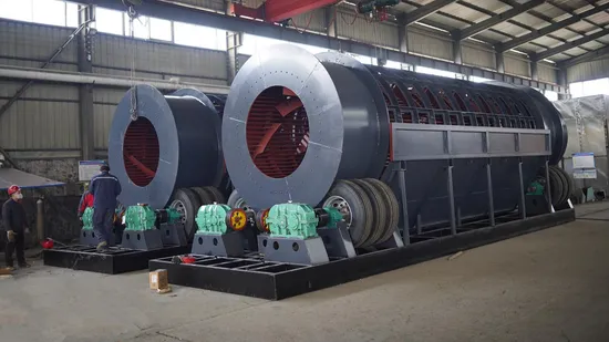 Máquina de triagem de tela rotativa Trommel de escória de silicomanganês de ponta